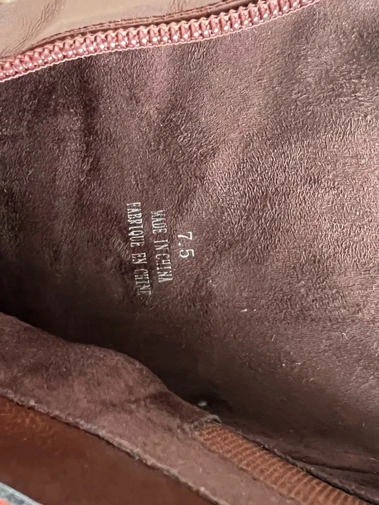 NWOT Jeffrey Campbell Cognac Leather Block Heel Ankle Boots - Picture 3 of 10